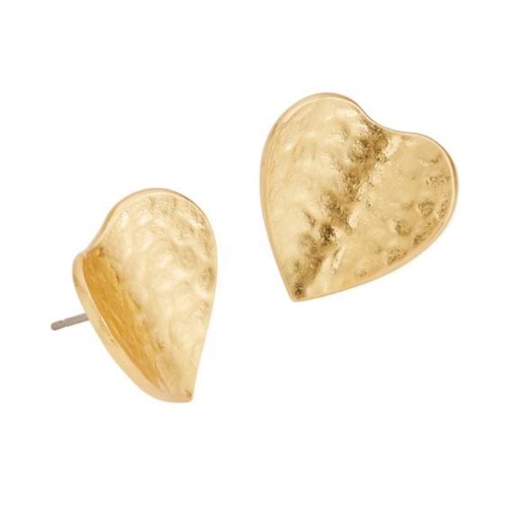 kate spade Jewelry - Kate Spade Metal Petal Heart earrings